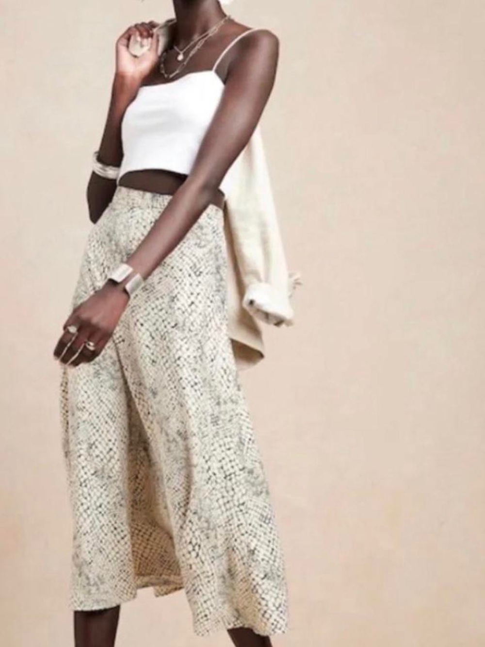 Snake Midi Skirt